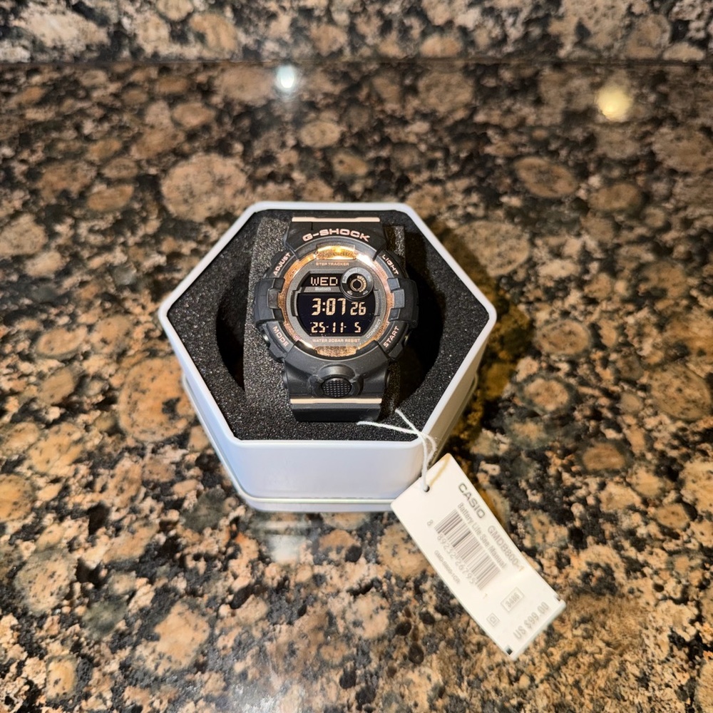 Casio G-Shock Black and Gold Smartwatch